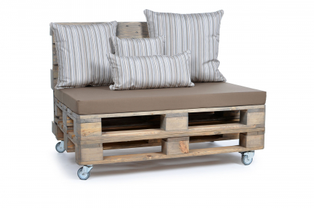 Palettenkissen Sunline Uni 120x80x8 taupe-3