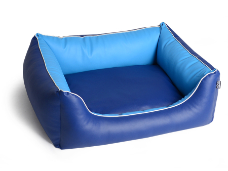 ADViN Kunstleder Hundebett terra-creme 110 x 90 cm
