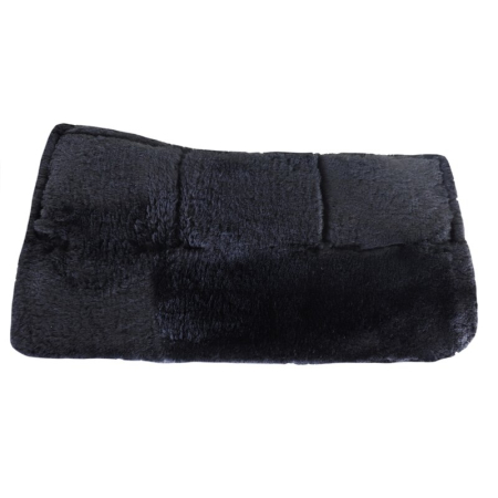 Lammfell Westernpad Square schwarz-med