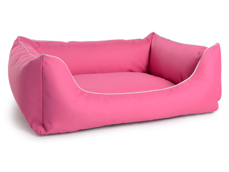 Hundebett Arpad Nylongewebe 90x70 cm pink