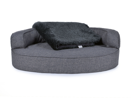 Hundebett Atlanta 110x90 cm grau