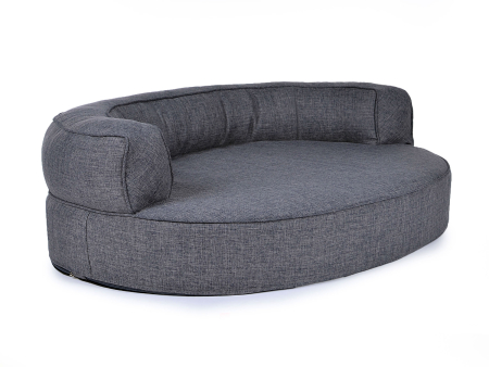 Hundebett Atlanta 110x90 cm grau