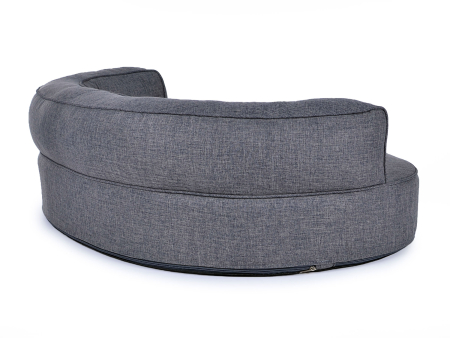 Hundebett Atlanta 110x90 cm grau