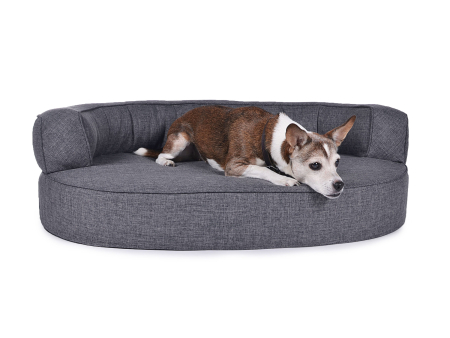 Hundebett Atlanta 110x90 cm grau