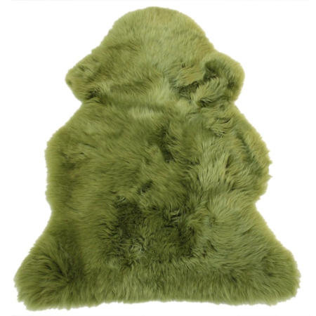 Lammfell Teppich hellgrün 95cm -Dekofell-