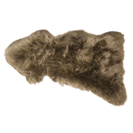 Lammfell Teppich khaki 95cm -Dekofell-