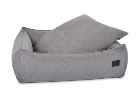 Hundebett Dreamcollection Select+ Luxuryline grau 110x90 cm-2
