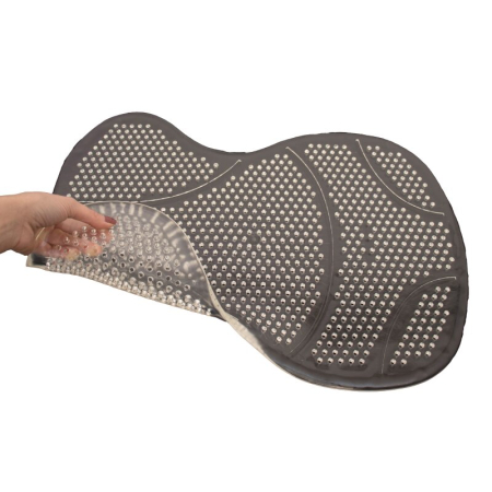 Gelpad tranparent mit Lammfell hell