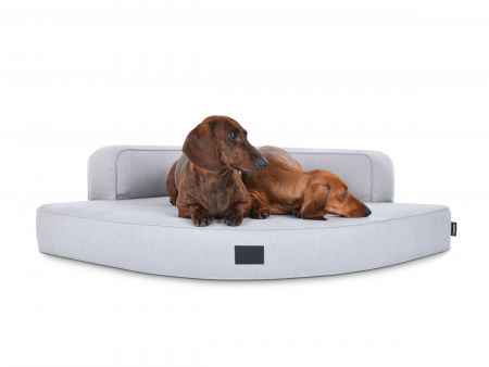 Hundebett Esquina Select+ 80x80 silber-1