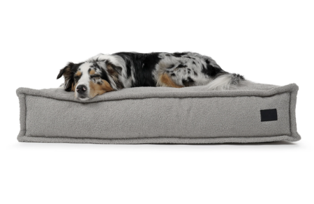 Hundekissen Flow TEDDY in SILBER