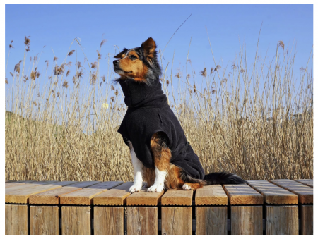 Hunde Bademantel SCHWARZ