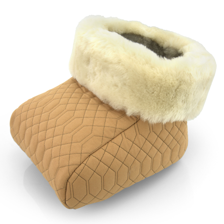 Fußsack Fußwärmer Lammfell beige
