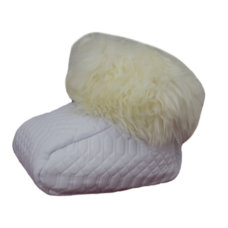 Fusssack Lammfell weiß hochwollig
