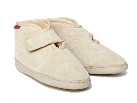 Lammfell Hausschuhe Athen beige in den Größen von 35 bis 48