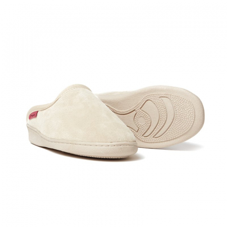 Lammfell Pantoffel Malta beige in den Größen von 35 bis 48