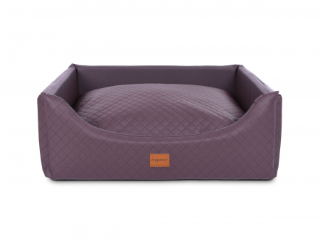 Alma Hundebett Kunstleder braun 90x70 cm-2
