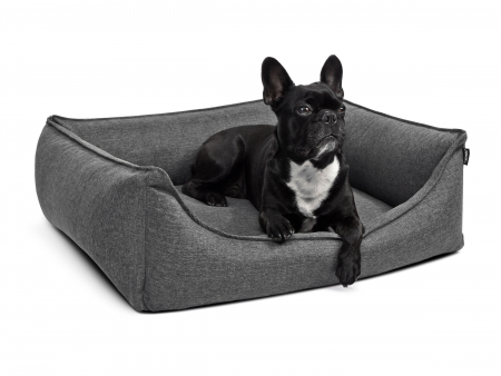 Hundebett Dreamcollection Softline 130x110 cm grau