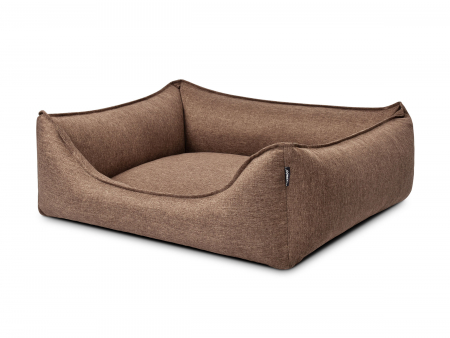 Hundebett Dreamcollection Softline 110x90 cm hellbraun