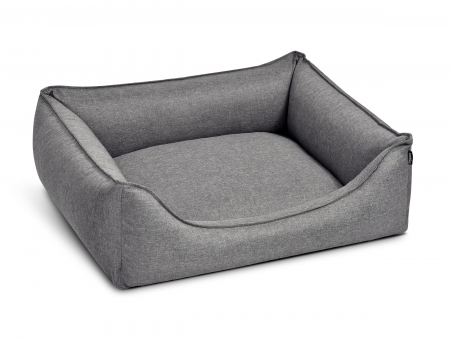 Hundebett Dreamcollection Softline 70x50 cm silber