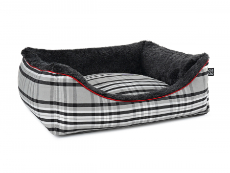 Hundebett_dreamer_checks_anthrazit