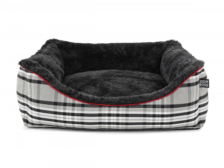 Hundebett_dreamer_checks_anthrazit