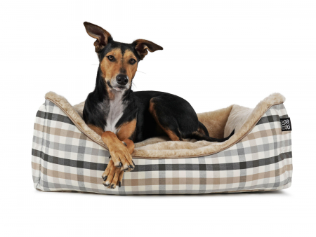 Hundebett_dreamer_checks_beige