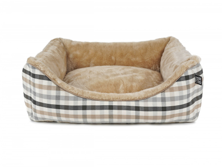 Hundebett_dreamer_checks_beige