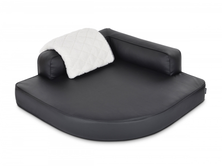 Ersatzbezug Kunstleder ESQUINA 120x120 cm schwarz