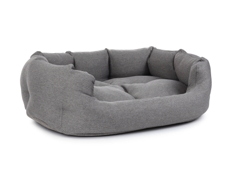 Fancy Hundebett mono grau
