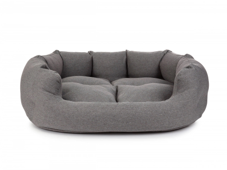 Fancy Hundebett mono grau