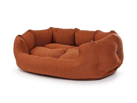 Fancy Hundebett mono rostbraun