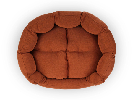 Fancy Hundebett mono rostbraun