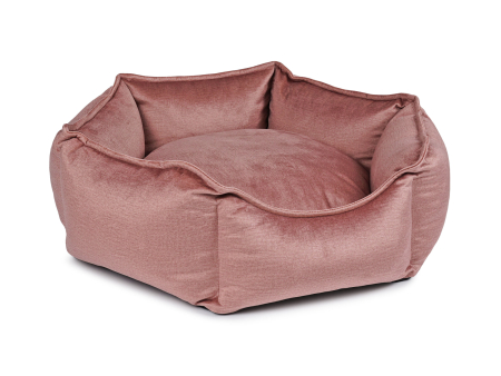 Hundebett hexo velvet rosa