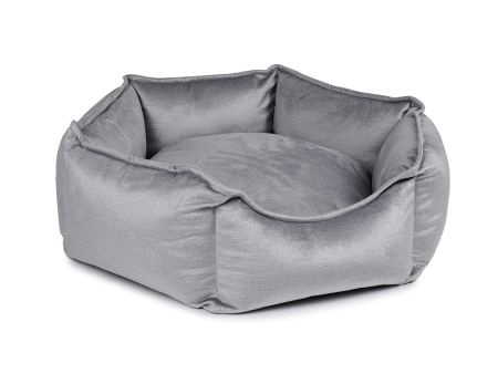 Katzenbett hexo velvet silber