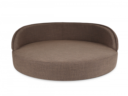 Hundebett Island Struqturo HELLBRAUN Ø 85cm