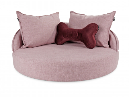 Hundebett Island Struqturo ROSA Ø 70cm-1