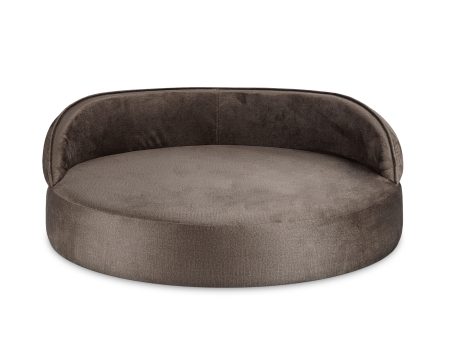 Hundebett Island Velvetline BRAUN Ø 85cm