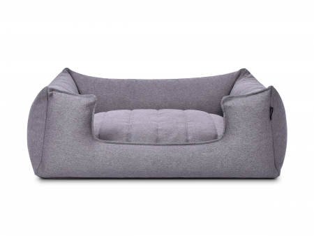 hundebett-stockholm-monoline-grau 90x70 cm