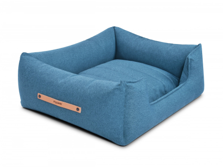 hundebett-stockholm-monoline-türkis 90x70 cm