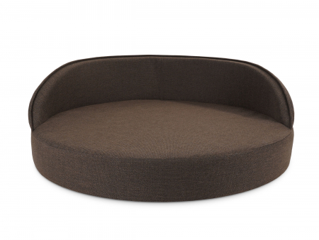 Hundebett Island Struqturo BRAUN Ø 100cm-2