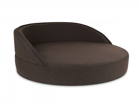 Hundebett Island Struqturo BRAUN Ø 70cm-3