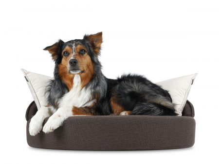 Hundebett Island Struqturo BRAUN Ø 100cm