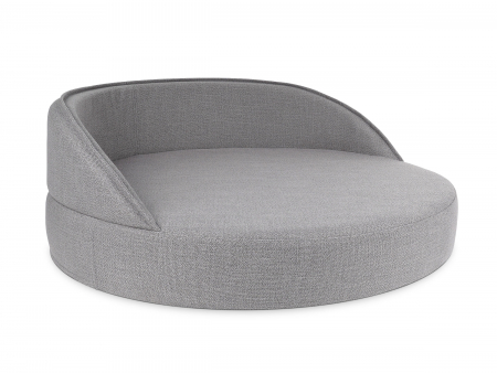 Hundebett Island Struqturo GRAU Ø 85cm-3