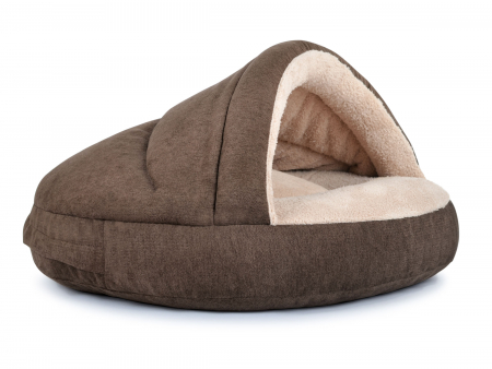 Hundebett Shell Comfort 90x90 cm braunbiskuit