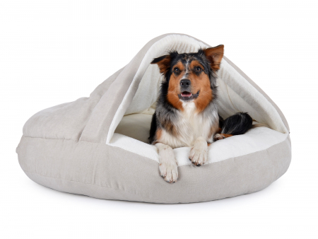 Hundebett Shell Comfort 90x90 cm creme-1