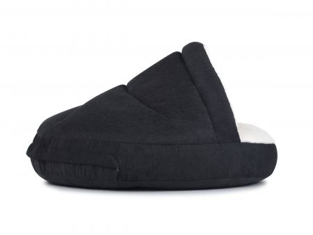 Hundebett Shell Comfort 75x75 cm schwarz-1