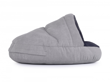 Hundebett Shell Comfort 90x90 cm silberanthrazit-1