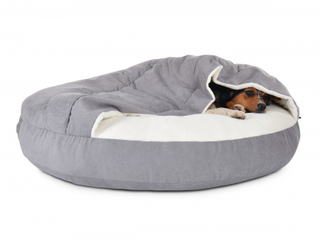 Hundebett Shell Comfort 120x120 cm silber-3