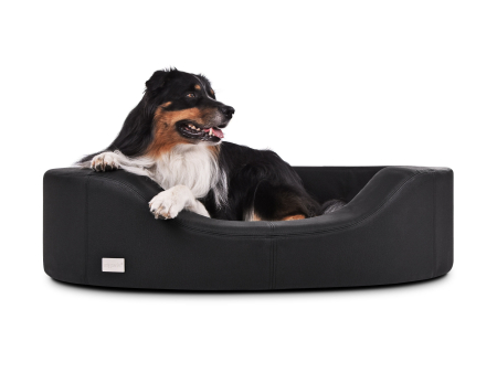 Prado Hundesofa Kunstleder schwarz