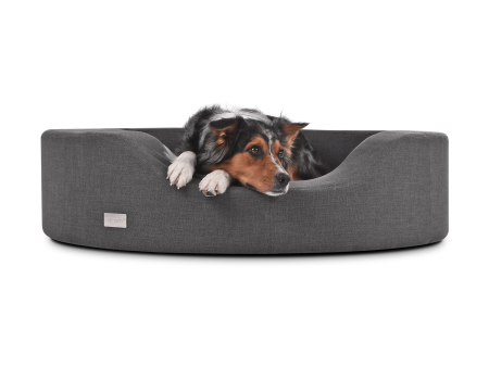 Prado Struqturo Hundesofa  90 x 70 cm anthrazitgrau